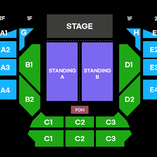 벤슨분 내한공연 스탠딩 A 1~5번 1석
