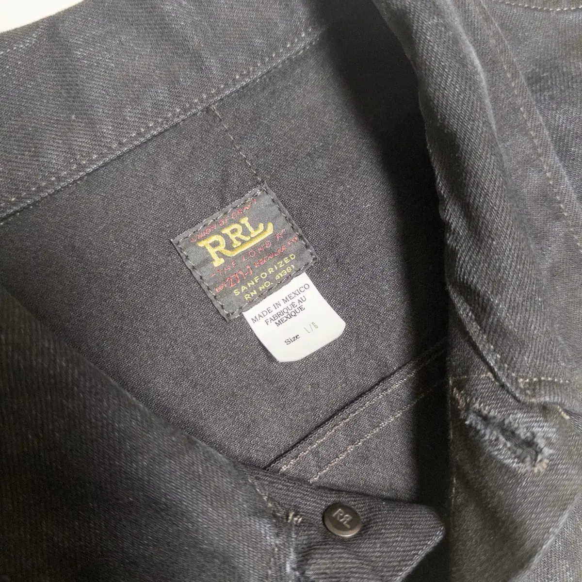 RRL LOT271 트러커 데님 자켓 L