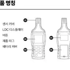 휴대용 디지털 온습도계 습기 온도 정밀 측정 테스터기