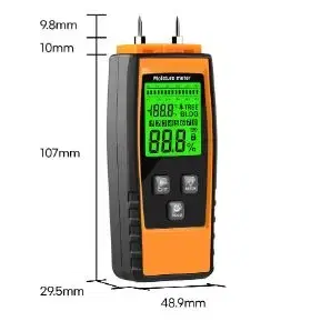 목재 수분측정기 습기 온도 테스터기 종이 목재 나무 콘크리트 시벤트 토양