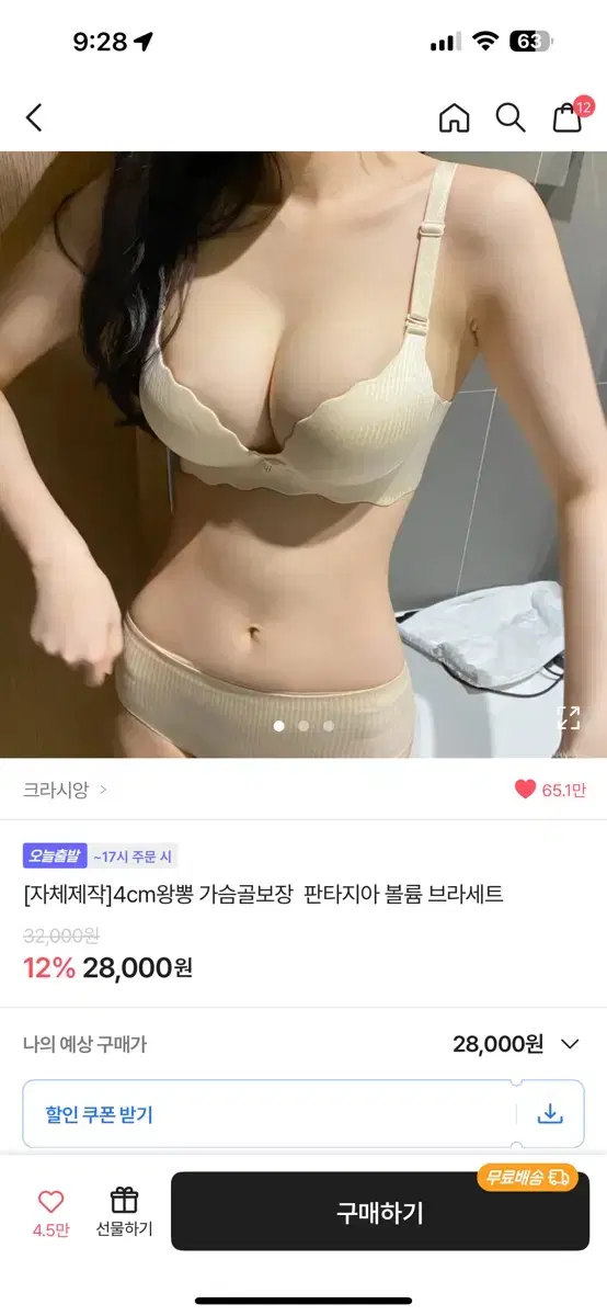 보정 속옷 브라