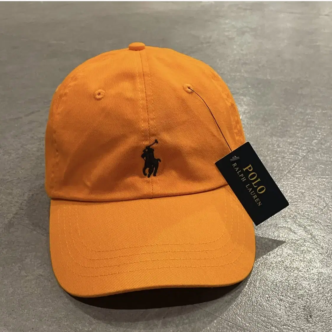 POLO ralphlauren 폴로 랄프로렌 자수로고 볼캡 오렌지 주황