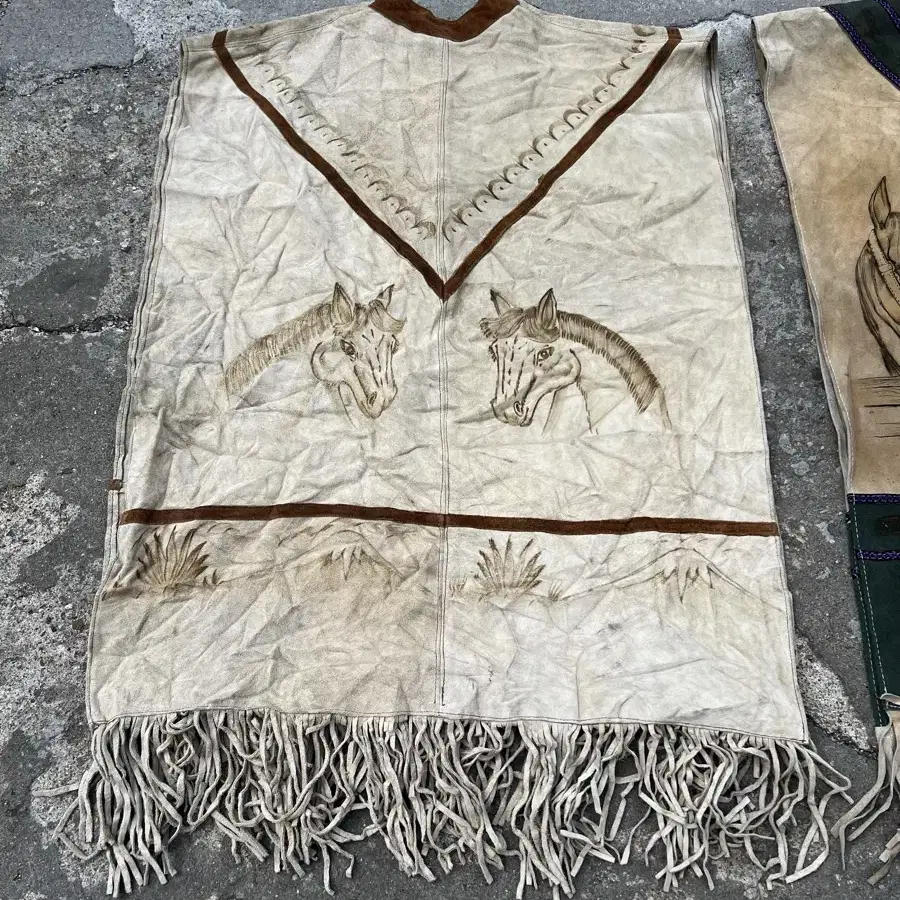 OLD WESTERN COWBOY PONCHO COAT 네이티브아메리칸