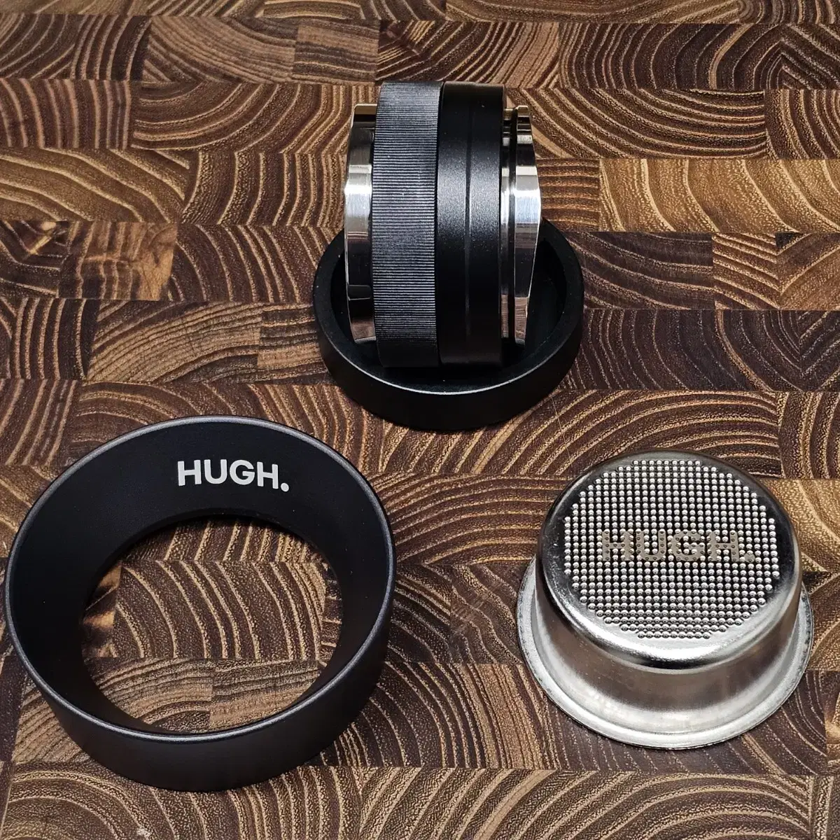 휴 [Hugh] 51mm 도징링, IMS필터바스켓, 듀얼링 탬퍼 팝니다