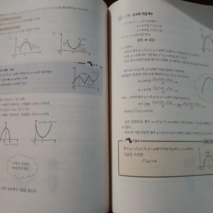 수학의 샘 수학2 이미지 수학공식집