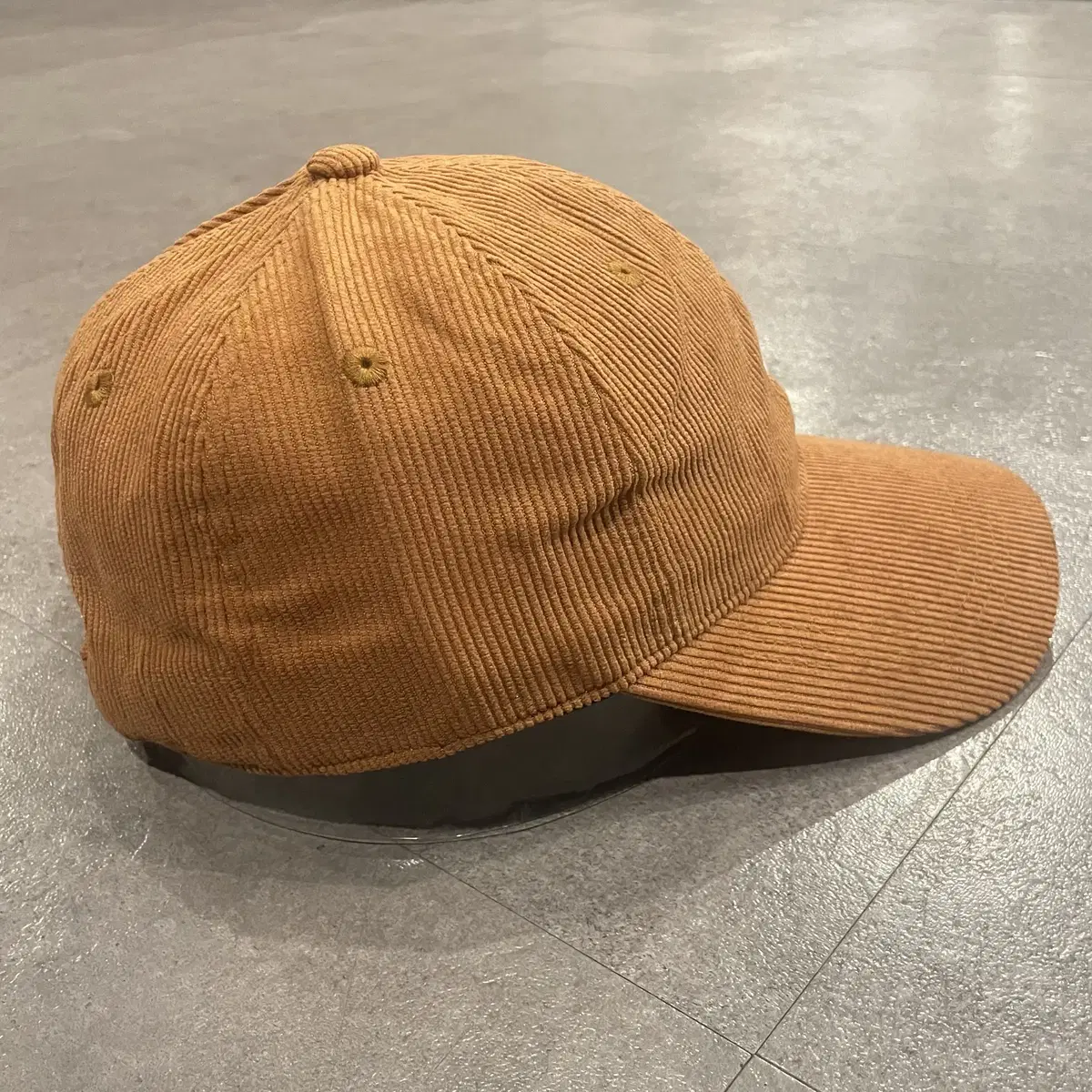 CARHARTT 칼하트 코듀로이 골덴 자수 로고 볼캡 브릭오렌지 주황