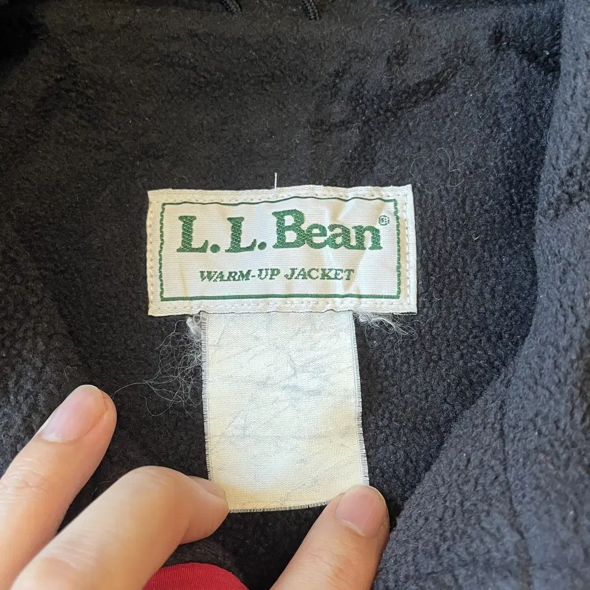 90년대 미국 생산 l.l.bean 정품 엘엘빈 레드 웜업 자켓