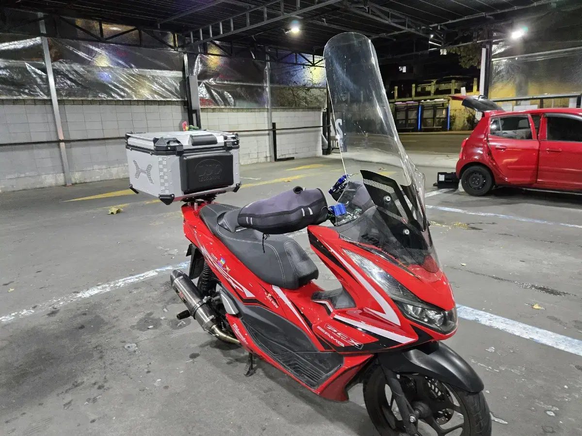 pcx125 롱롱 스크린 브라켓 포함