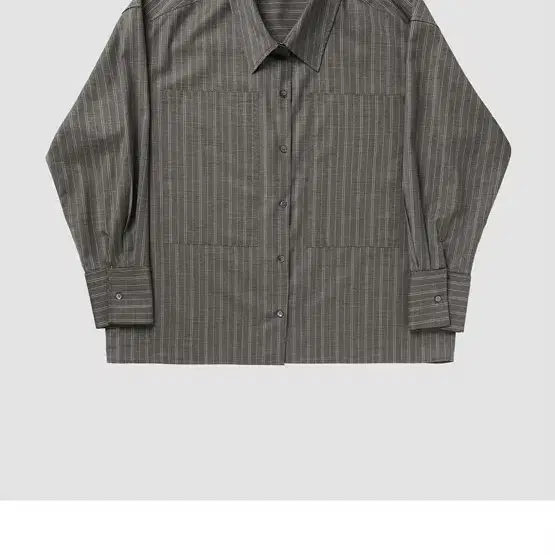 Ribbonbit 리본빛 cliff gray stripe shirt