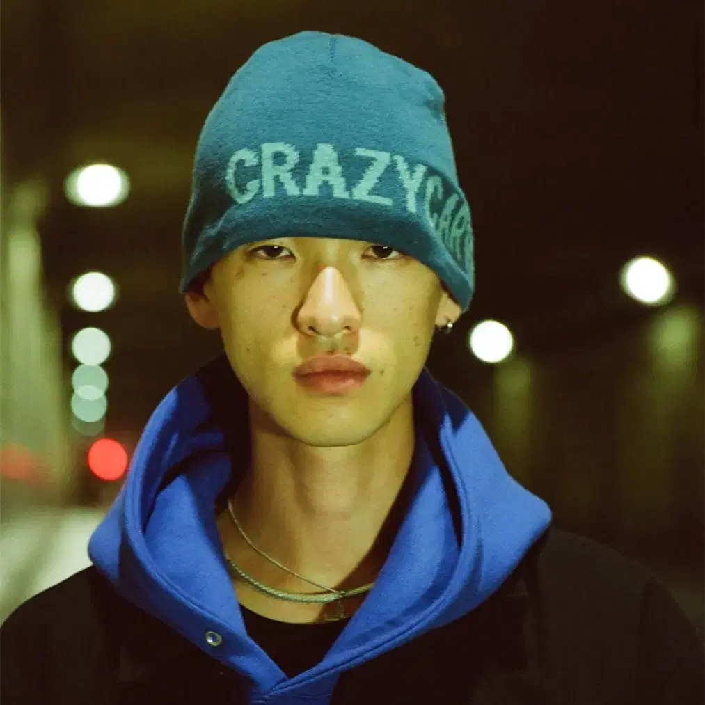 CCWC SHORT BEANIE / 새상품 브랜드 비니 블루/ 택있음