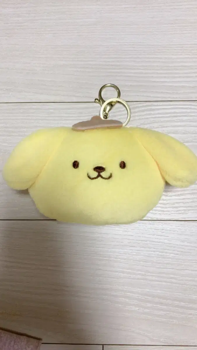 Sanrio Pompom Purple Pouch Keyring