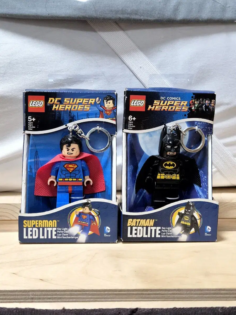 Genuine LEGO Batman Superman LED Keyring