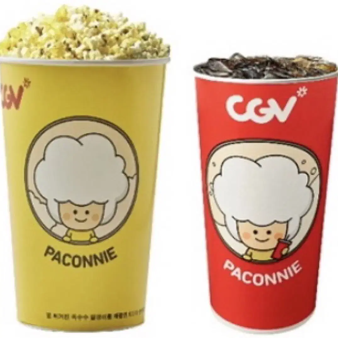 (답장빠름) CGV 팝콘M+음료M