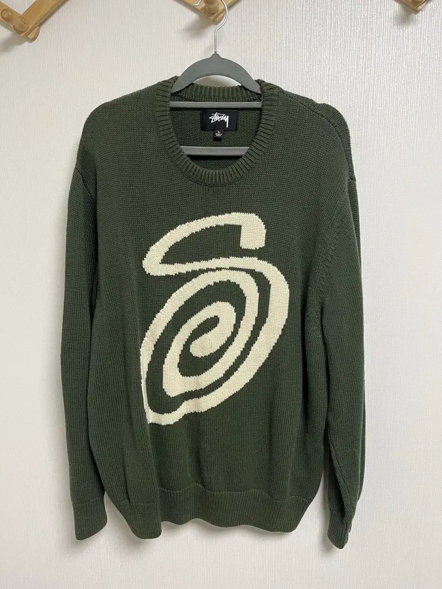 (L) Rapid Sale Stussy sColorful Knit Green