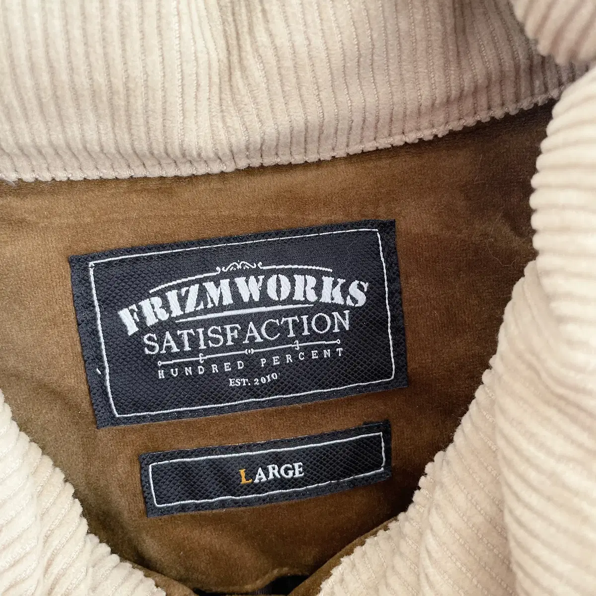 남성) FRIZMWORKS 벨벳 구스다운 점퍼