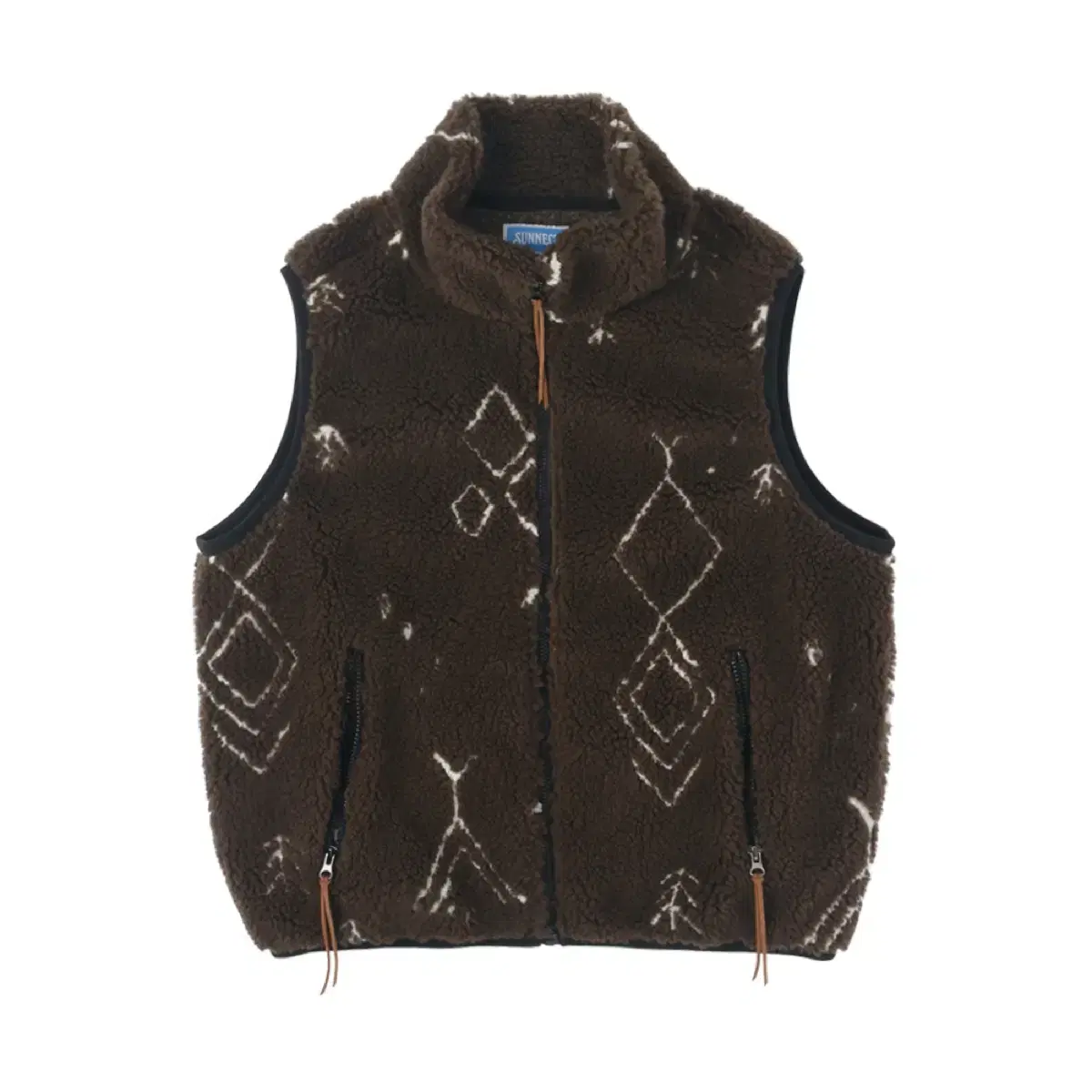 써넥트 Mayan BF Zip Up Vest - Brown