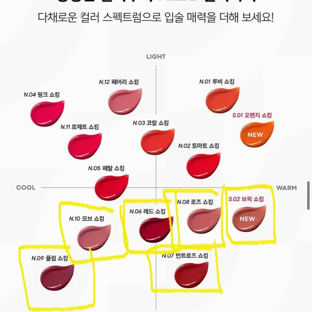 새상품) 토니모리 퍼펙트립스 쇼킹립 틴트