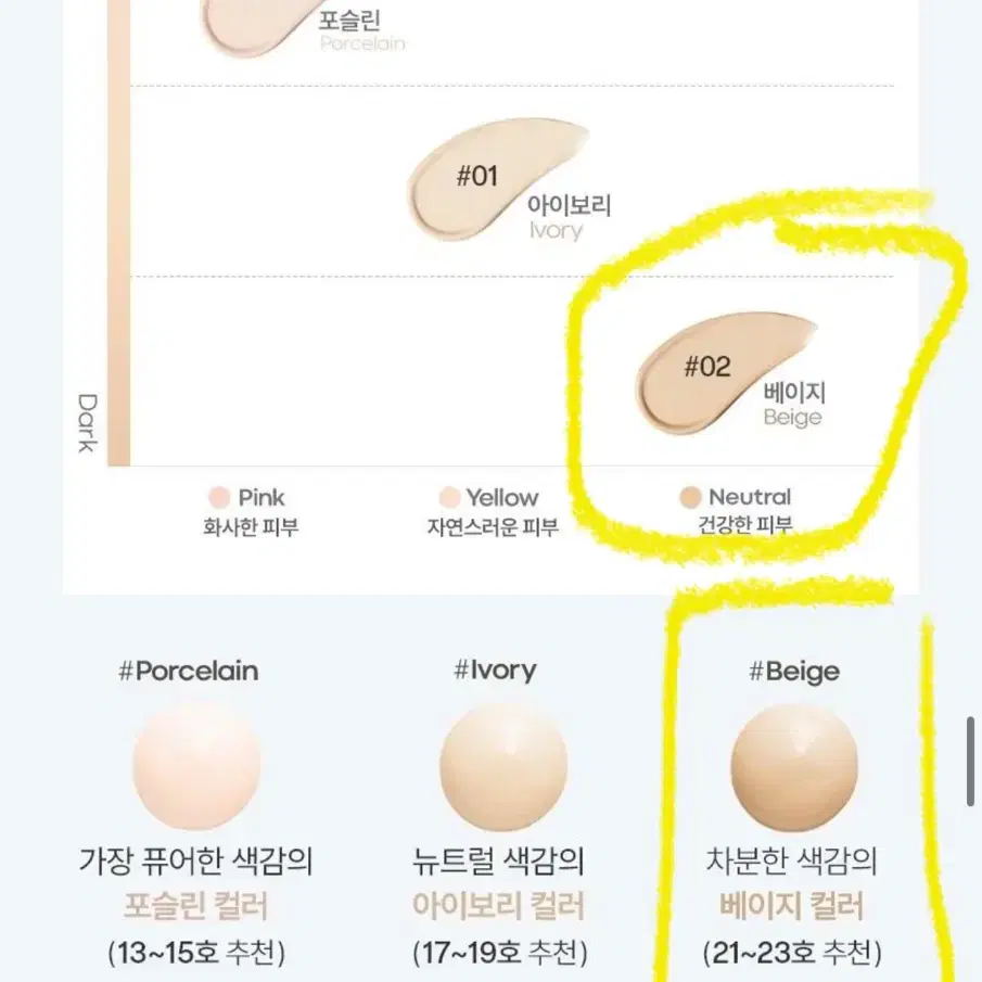 새상품 ) 토니모리 스킨톤 픽싱커버쿠션 리필 색상 : 02 베이지