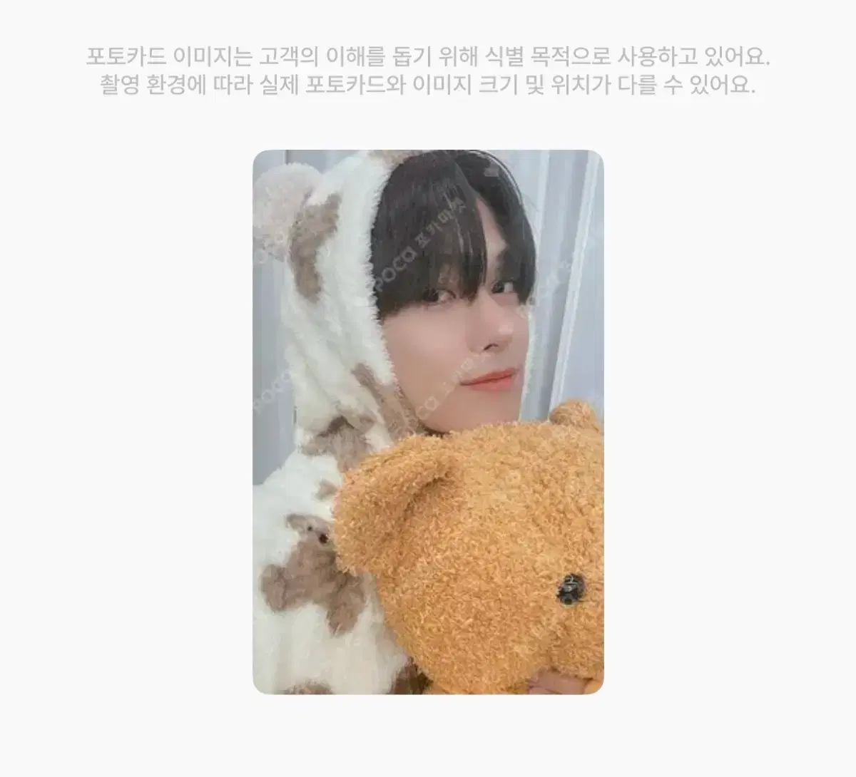 더보이즈 주연 곰돌이포카