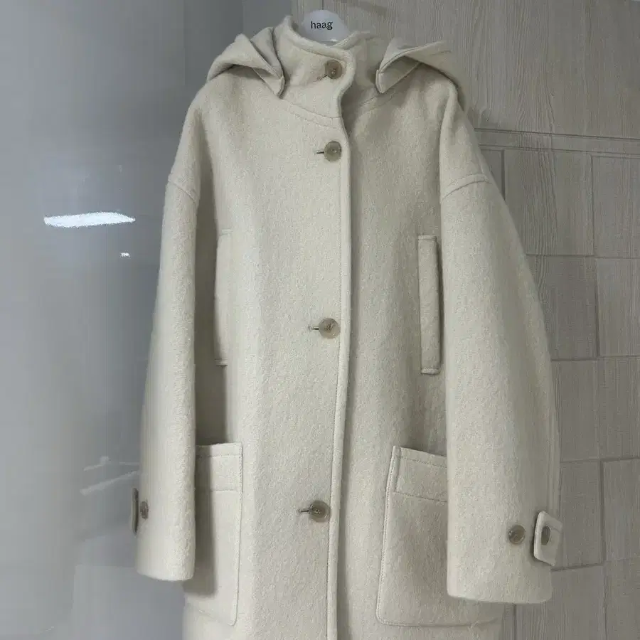 haag hoody coat butter 헤이그 후디코트 버터