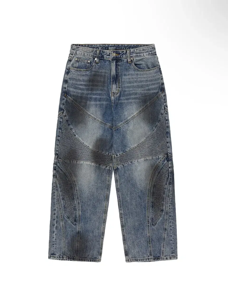 OY Biker Washed Denim Pants Onda