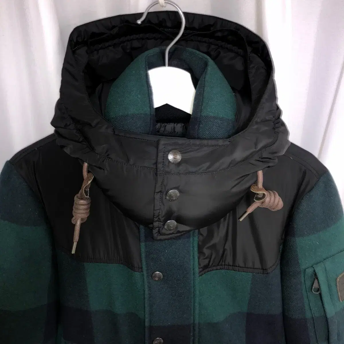 Penfield 펜필드 체크 덕다운 패딩 자켓 (M)