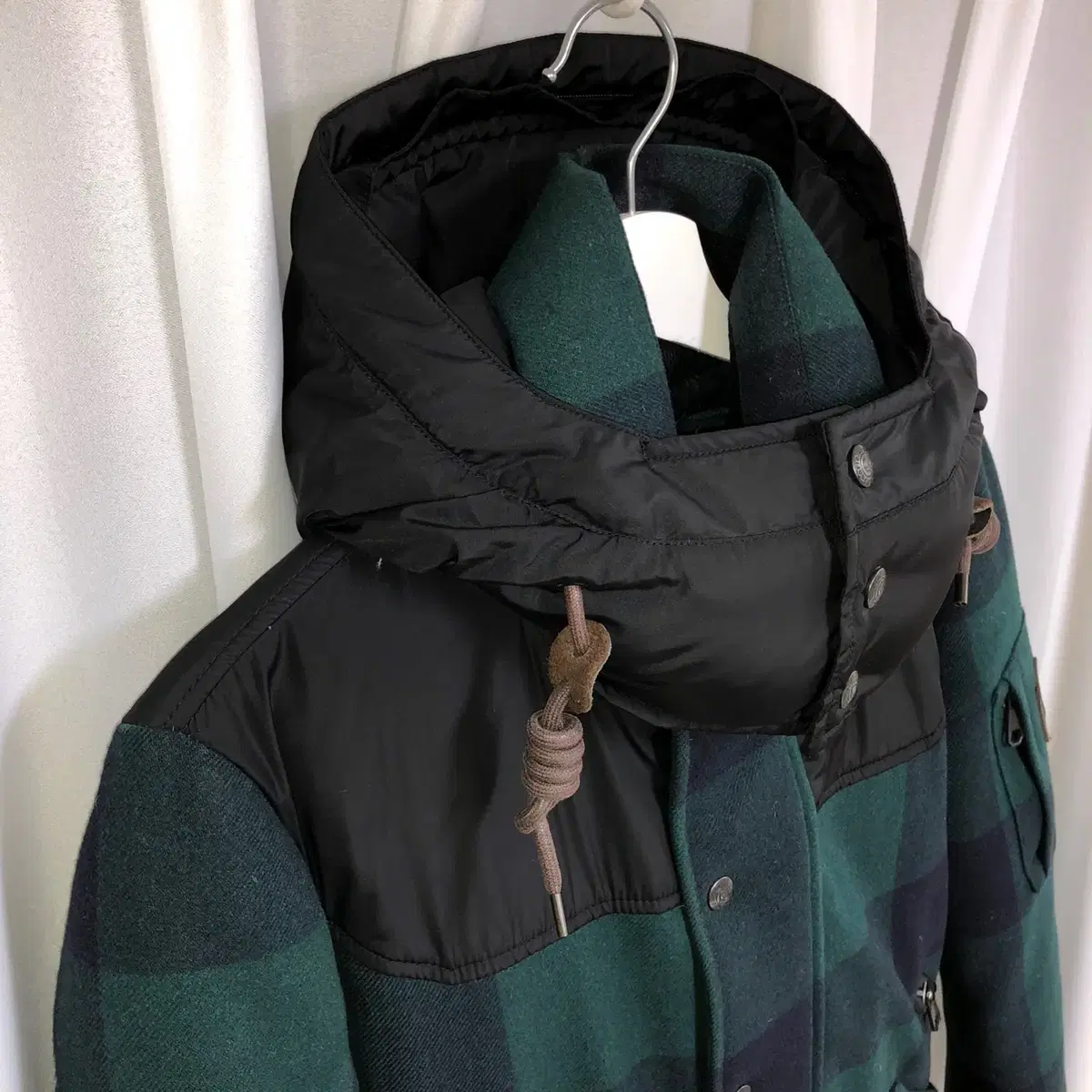 Penfield 펜필드 체크 덕다운 패딩 자켓 (M)