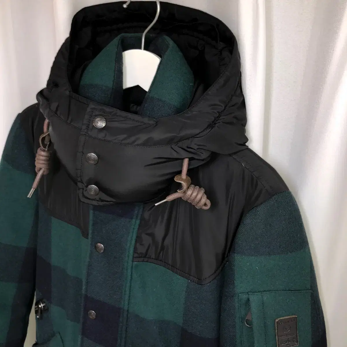 Penfield 펜필드 체크 덕다운 패딩 자켓 (M)