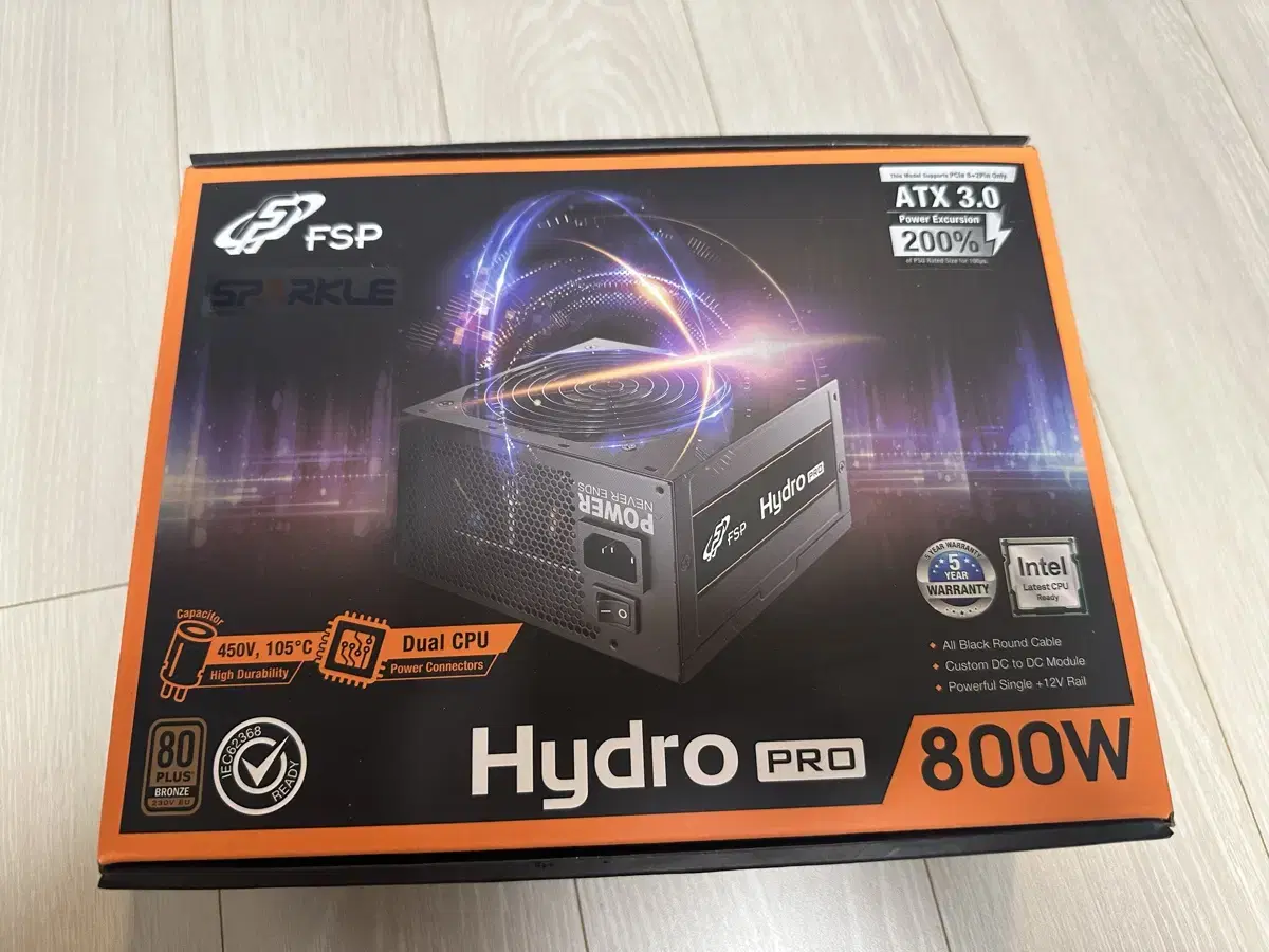 파워서플라이 FSP HYDRO PRO 800W 80PLUS브론즈 230V