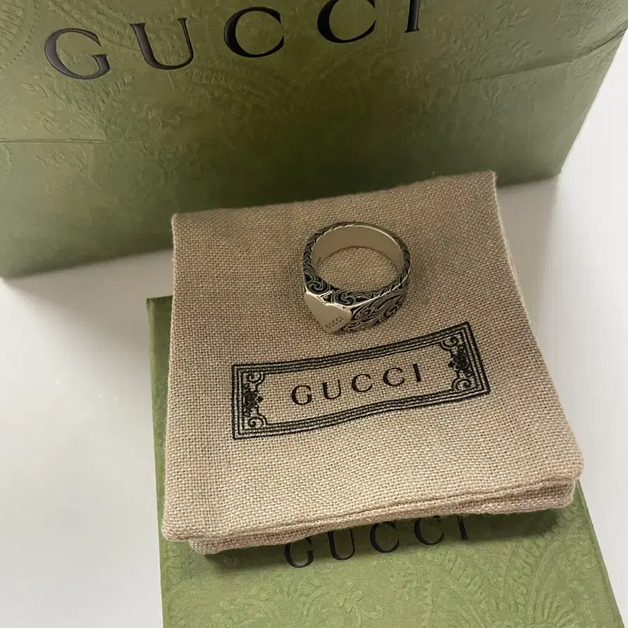 구찌 반지 풀박스 정품 18호 gucci