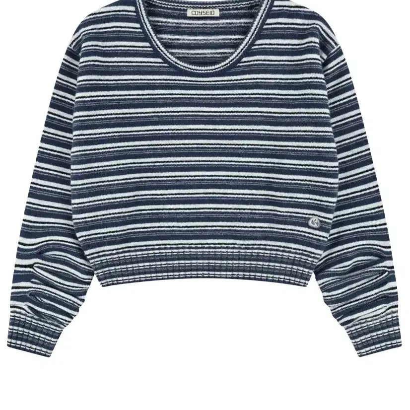 코이세이오 니트 COY STRIPE KNIT NAVY