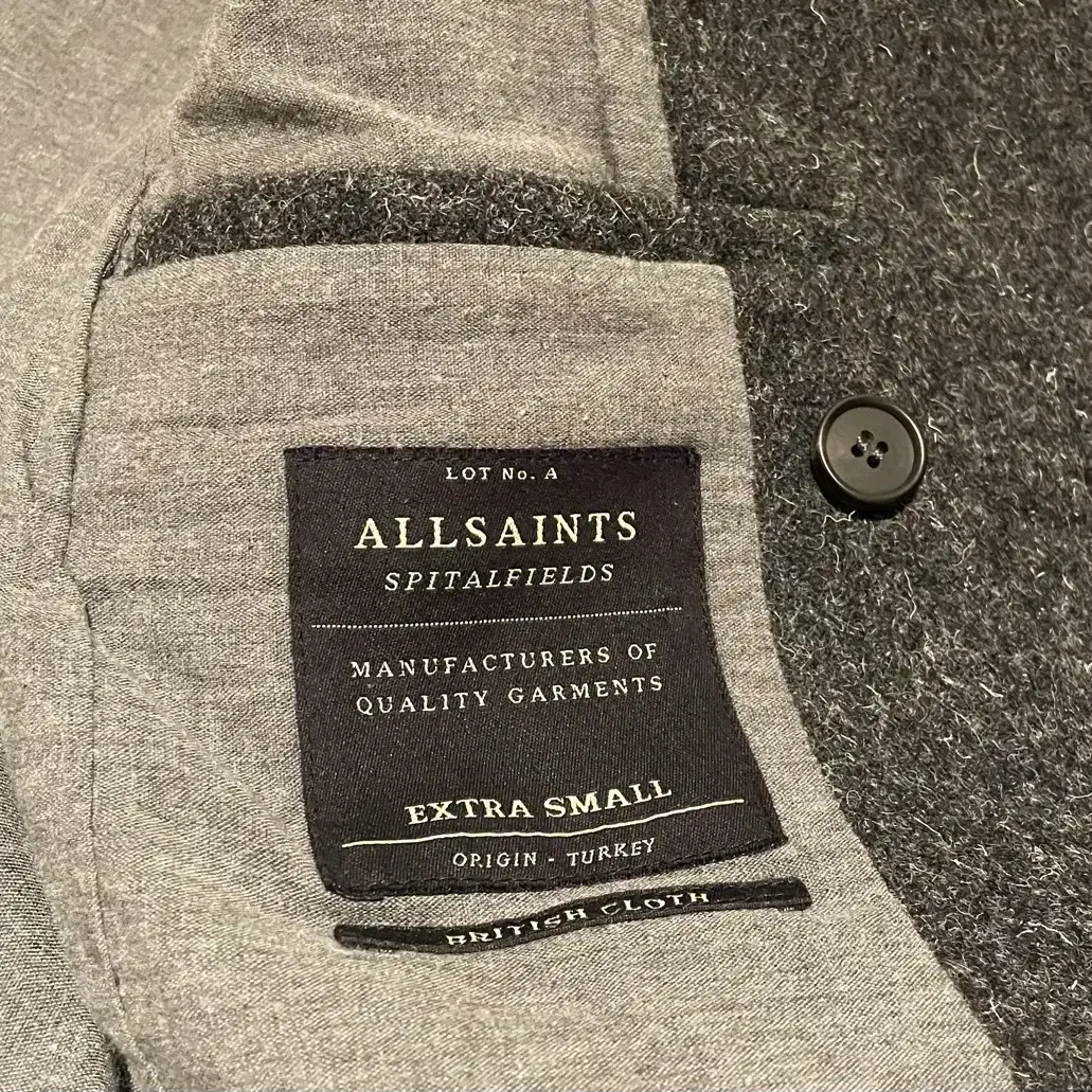 올세인츠 allsaints 코트 (더플 더블 올 세인츠 피코트)