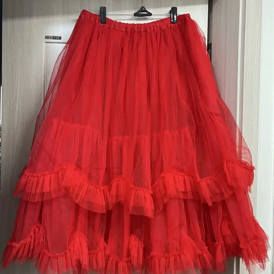 꼼데가르송 걸 girl ruffled tiered tulle skirt