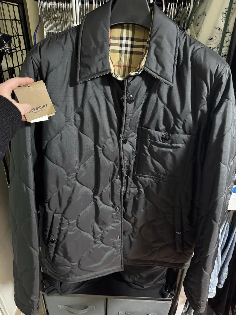 Burberry Reversible Quilted Jacket Padded New 100-105 Brand New