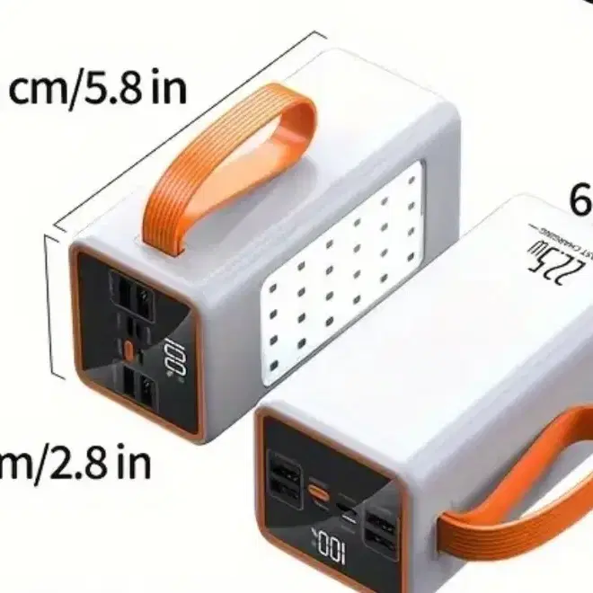 미개봉 새상품 대용량 보조배터리 50000mah 화이트, 블랙