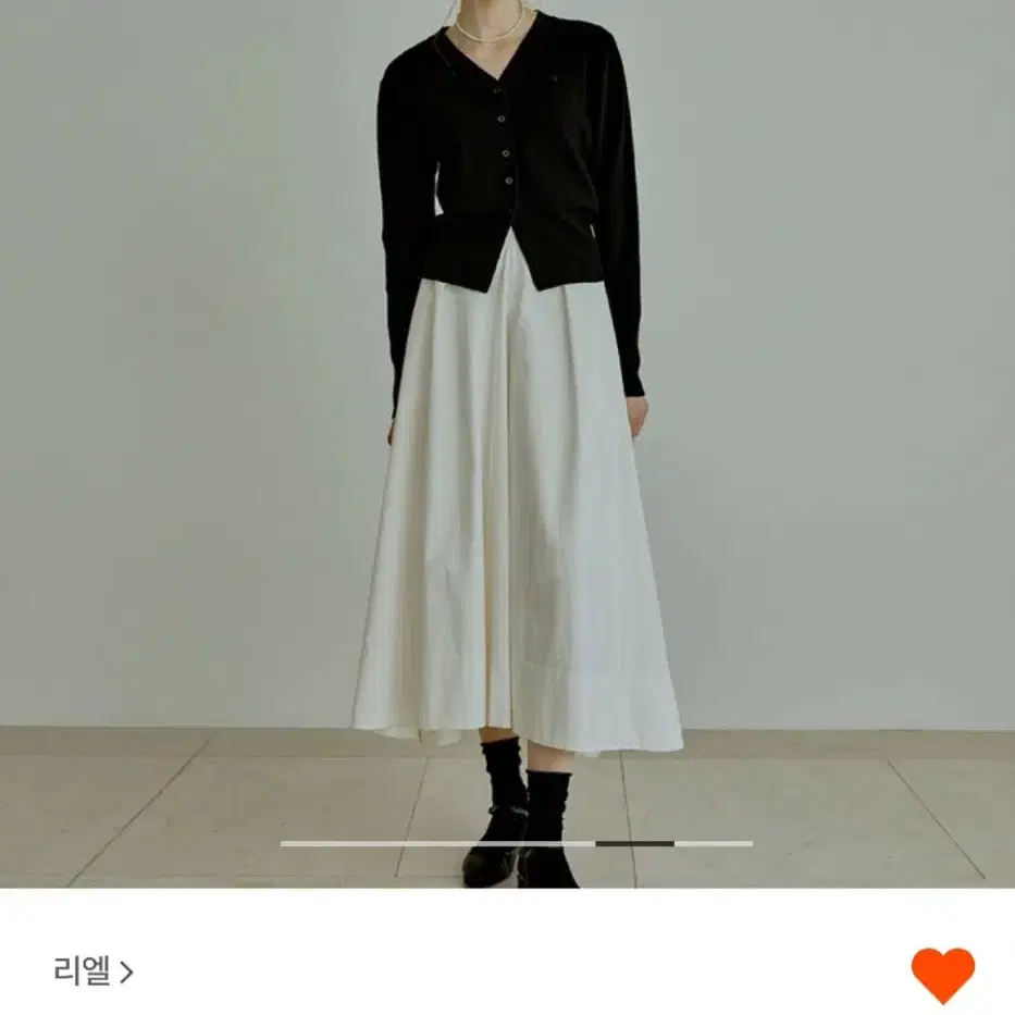 리엘 wave flare skirt