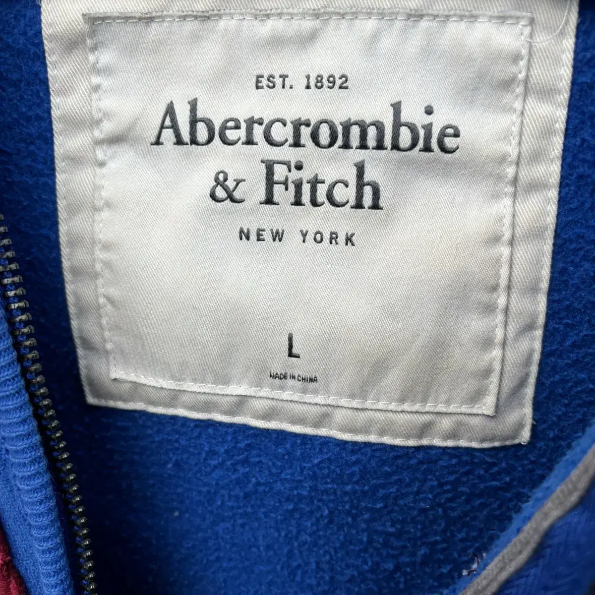 Abercrombie 아베크롬비 빈티지 블루 후드집업