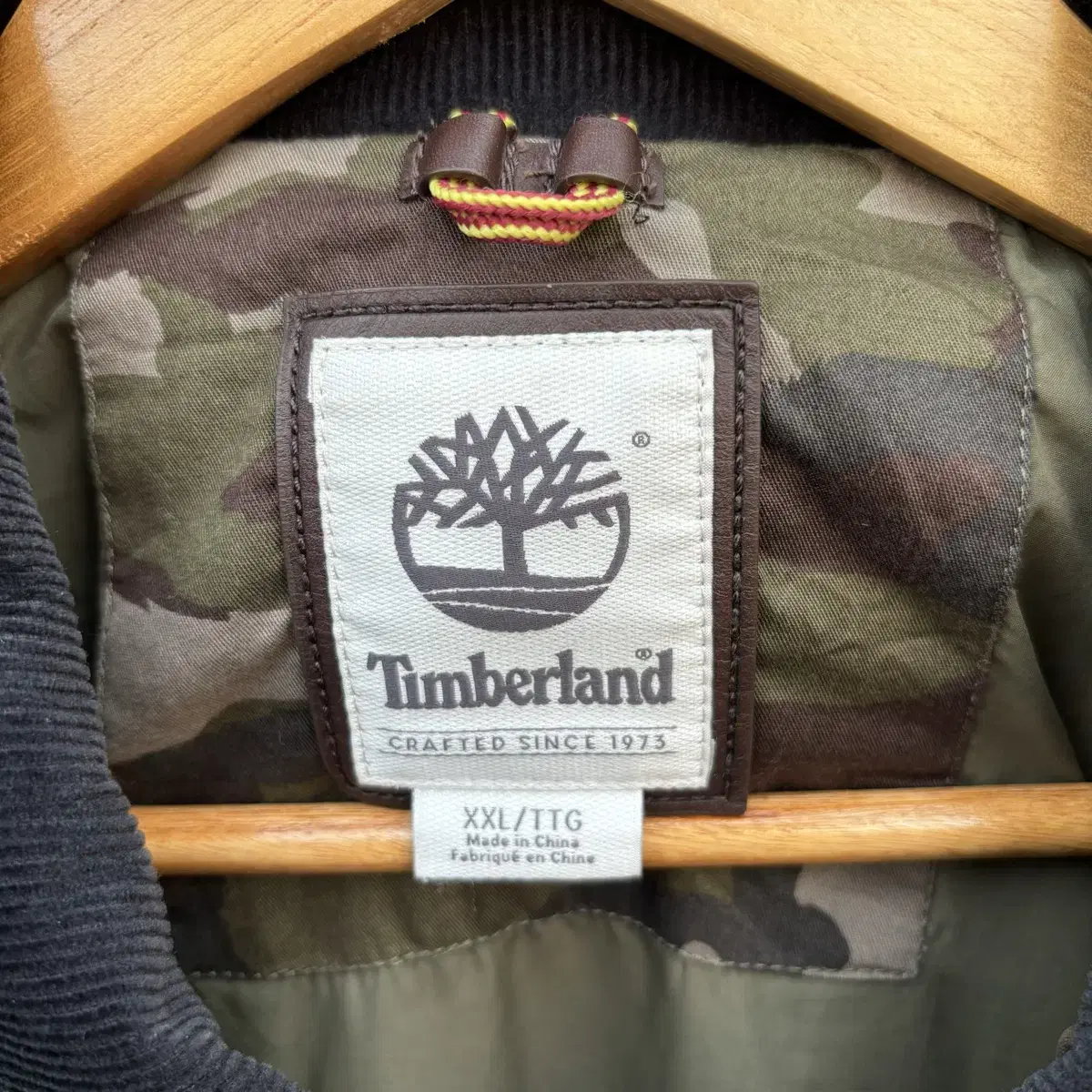 Timberland 팀버랜드 브라운 스몰로고 자켓