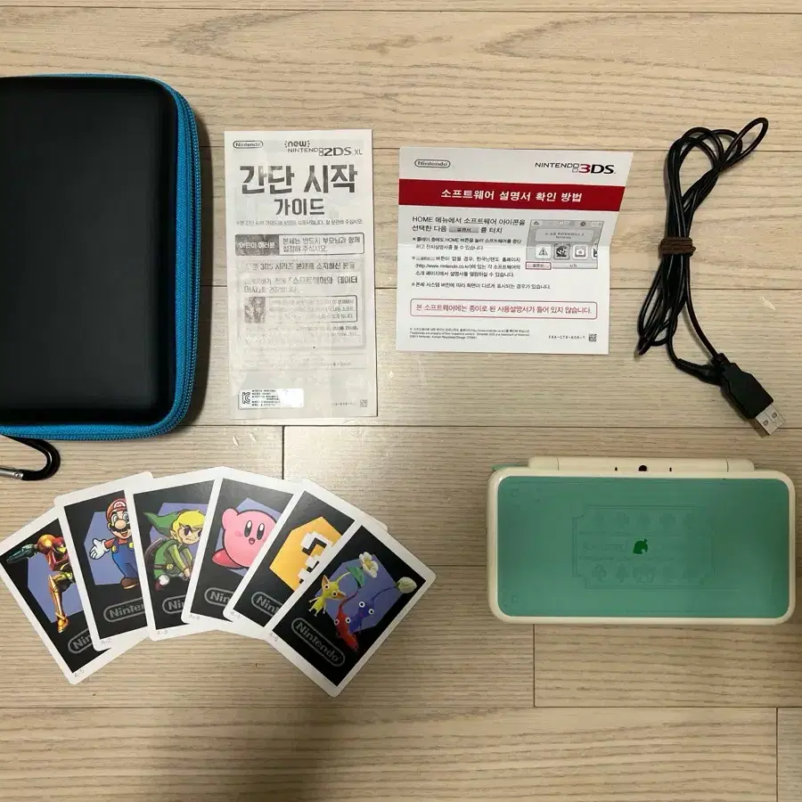 [S급]닌텐도 2DS XL 튀어나와요 동물의 숲 에디션