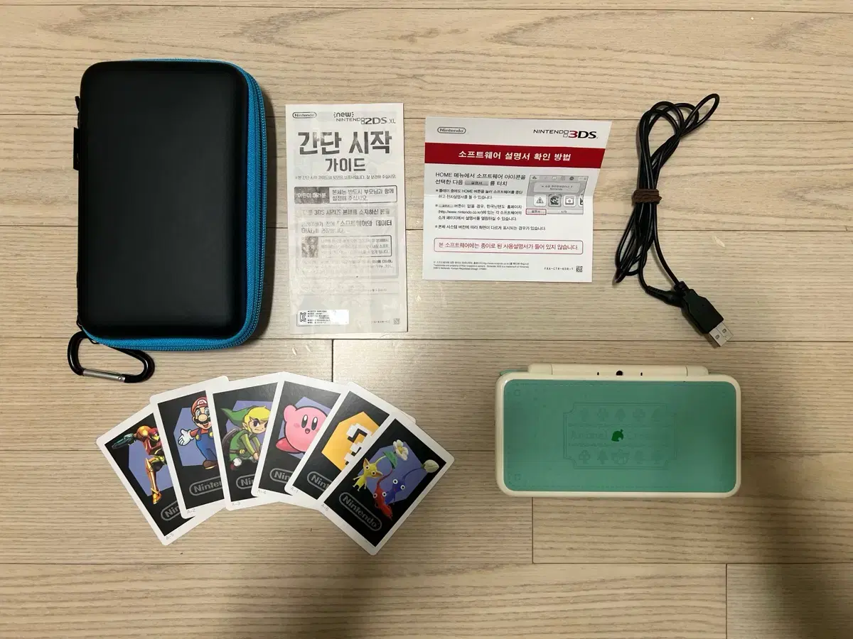 [S급]닌텐도 2DS XL 튀어나와요 동물의 숲 에디션