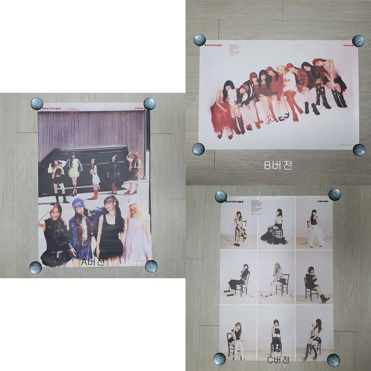 Twice strategy (strategy) regular album poster sells.