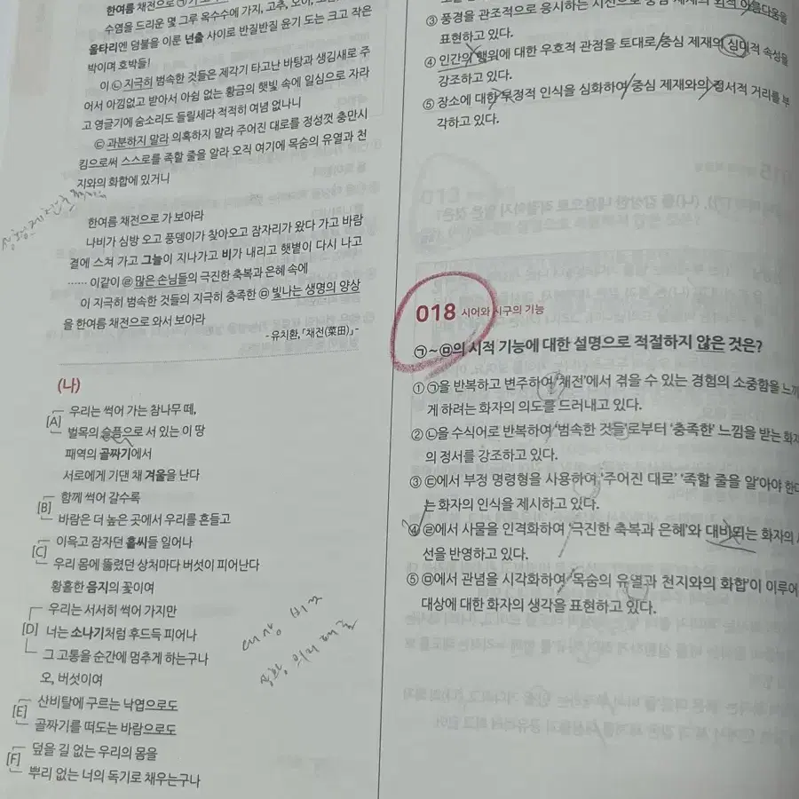 2025 마더텅 수능기출문제집 국어 문학