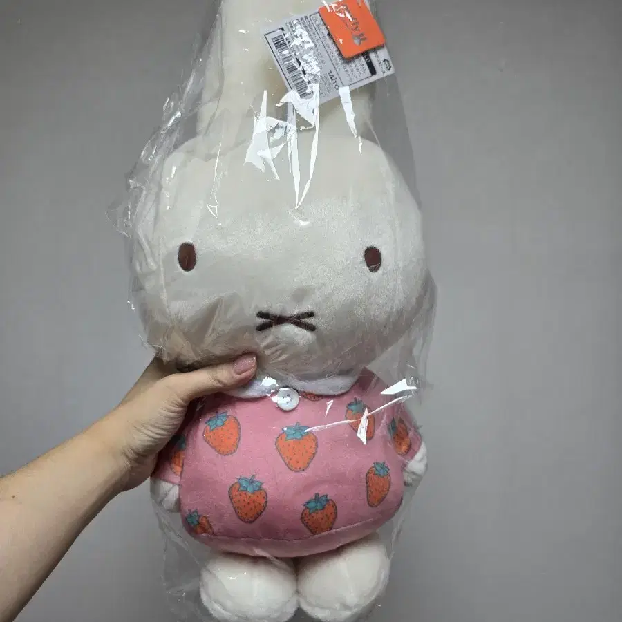 미피 딸기옷 대형 인형 45cm