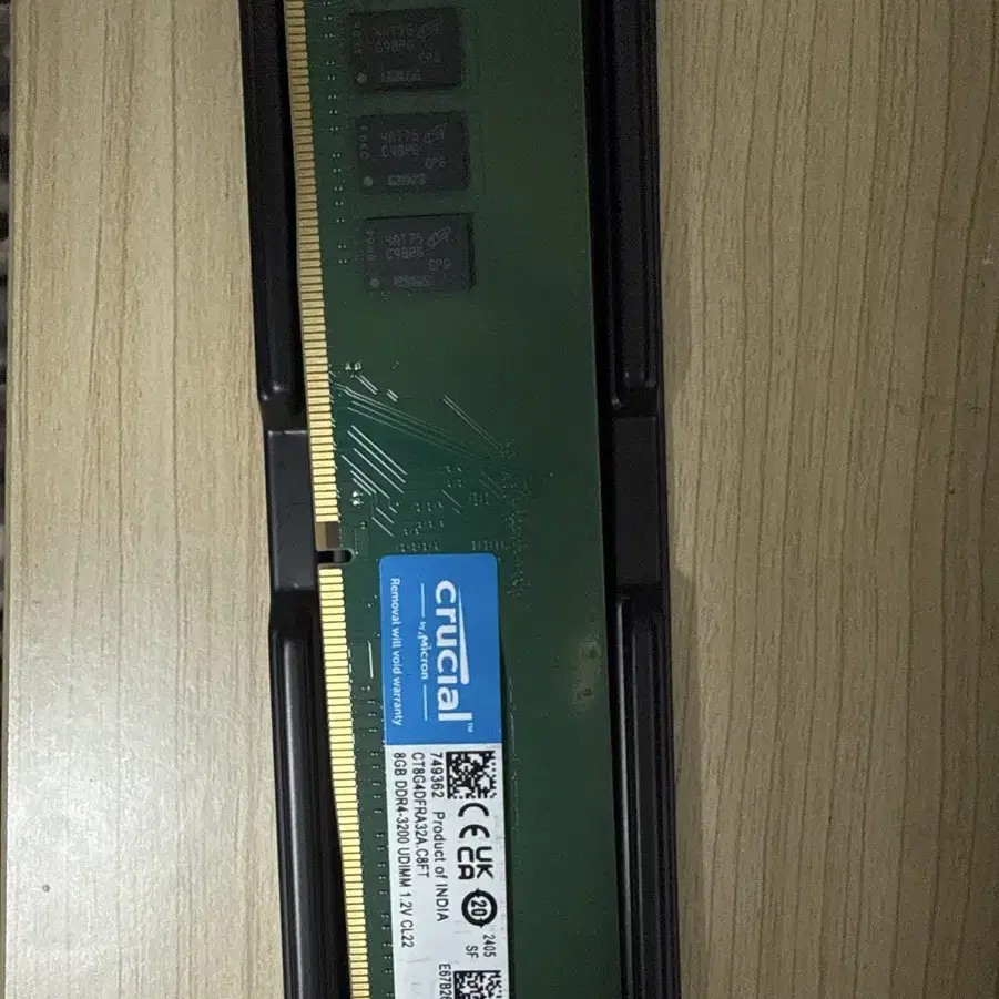 마이크론 ddr4 3200 8gb cl22 판매합니다(2개)