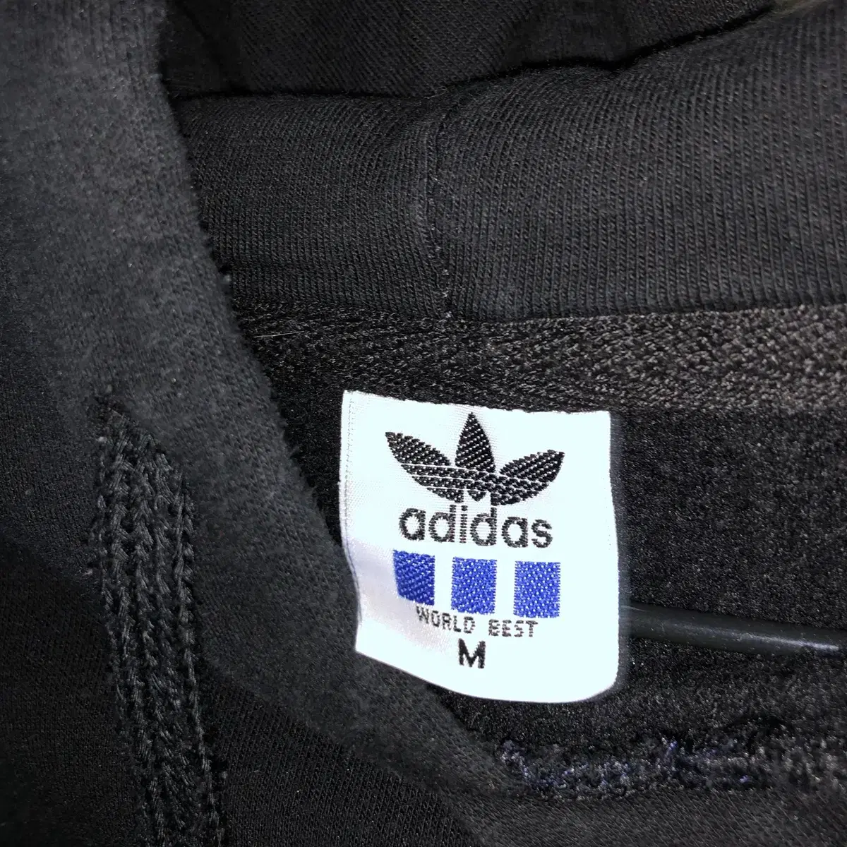 Vintage Adidas black hood t