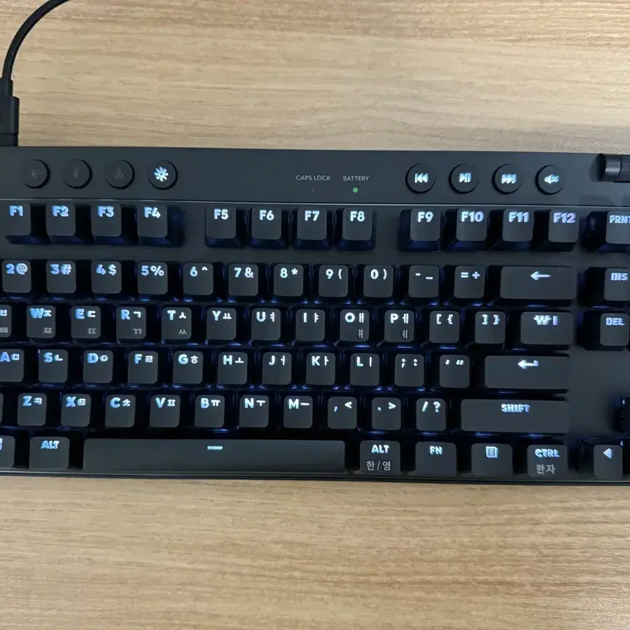 로지텍 g pro x tkl 블랙 갈축