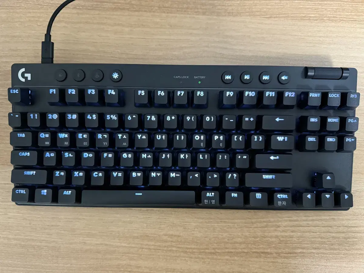 로지텍 g pro x tkl 블랙 갈축