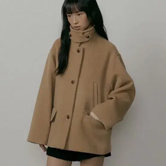 링서울 standard wool half coat 하프 코트