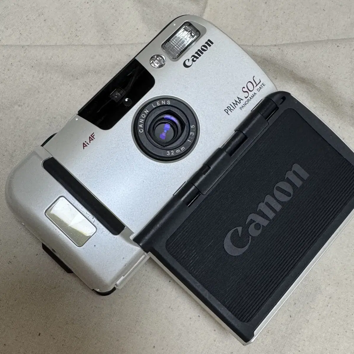 캐논 오토보이 태양열 충전 자동 필름카메라  Canon Sure Shot