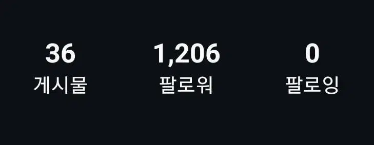 1200팔로워